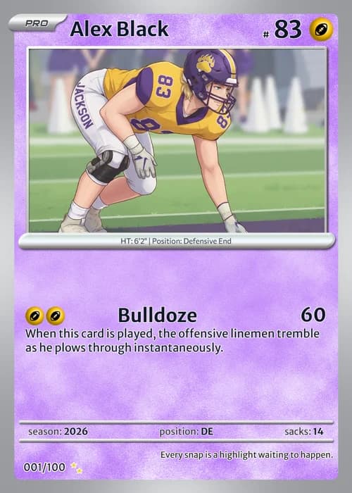 Wild Card trading-card-game style custom card with illustrated art