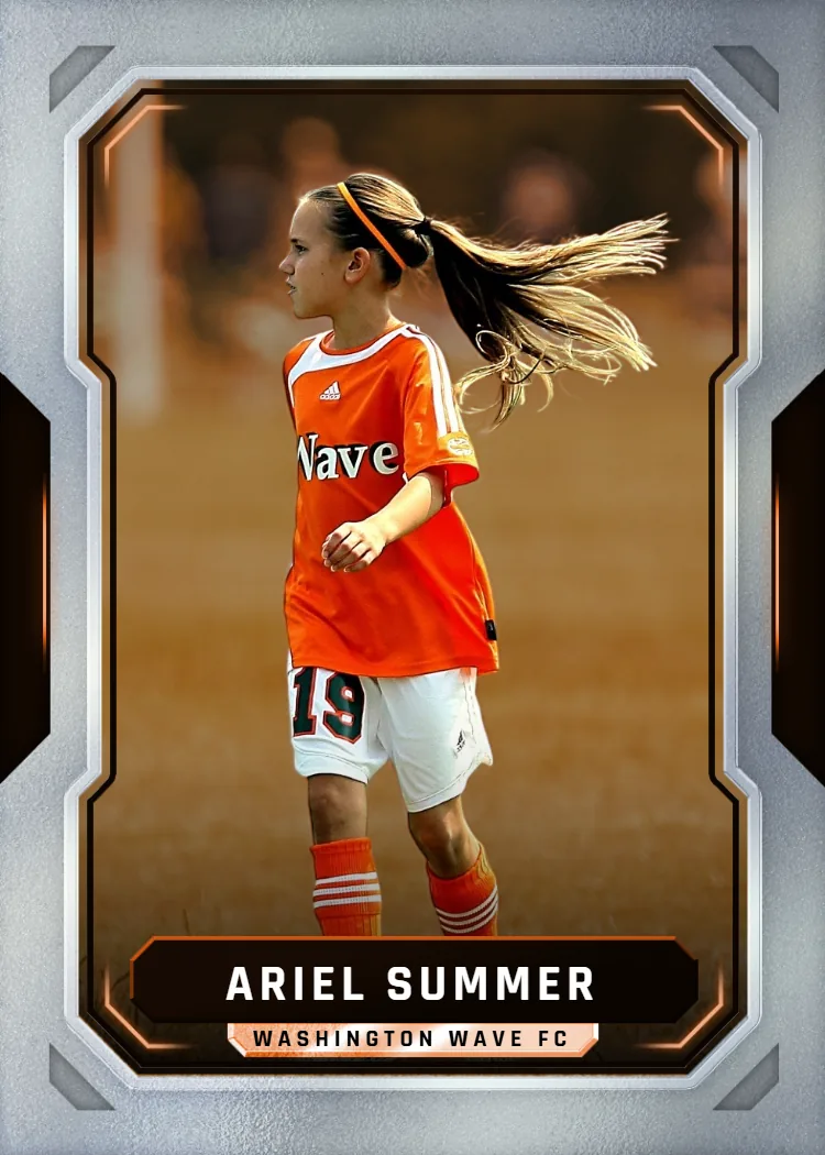 Titan series chrome custom trading card