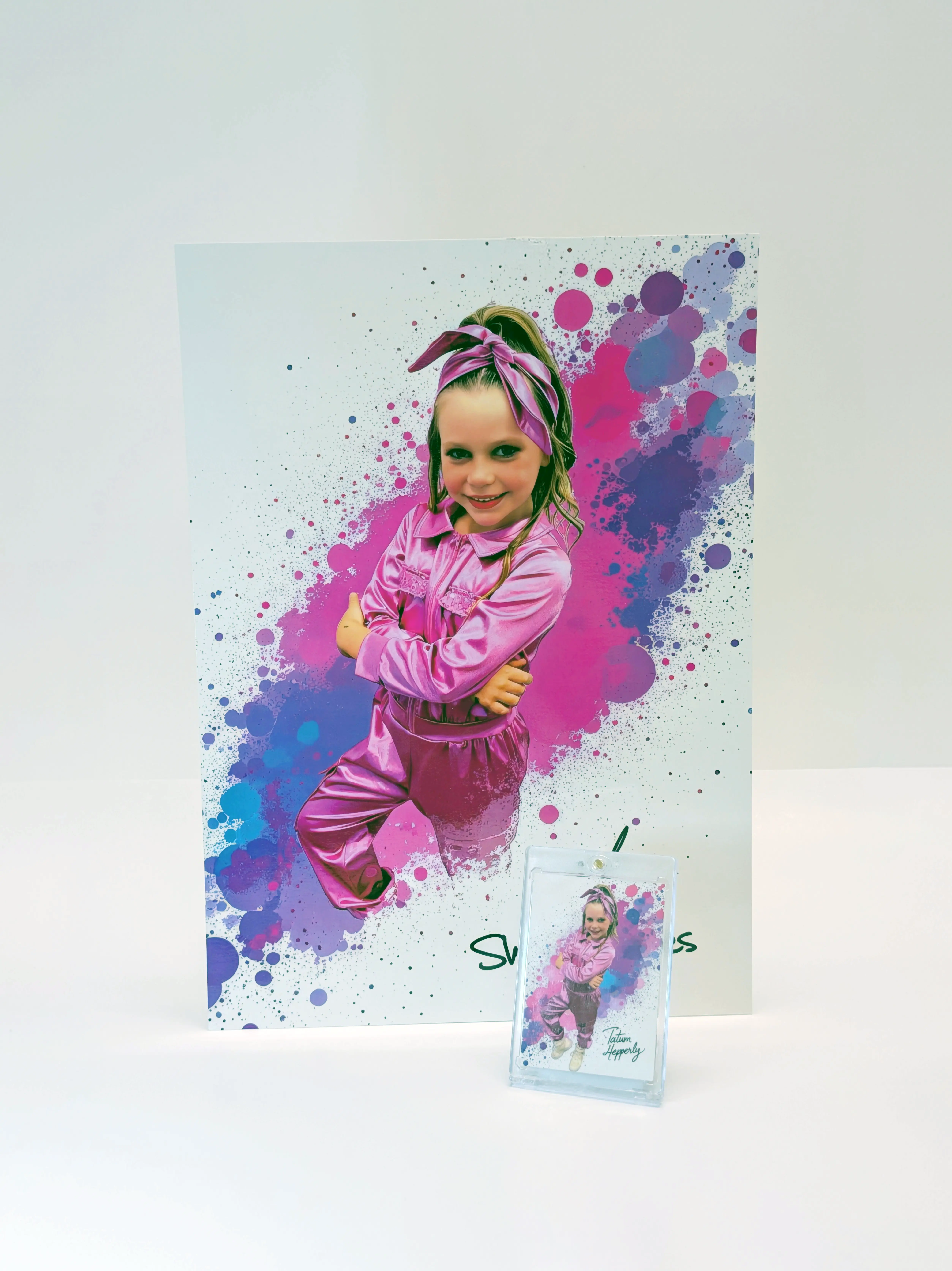 MEGA Card Poster - 11x15.4 inch premium sports card poster with foil finish