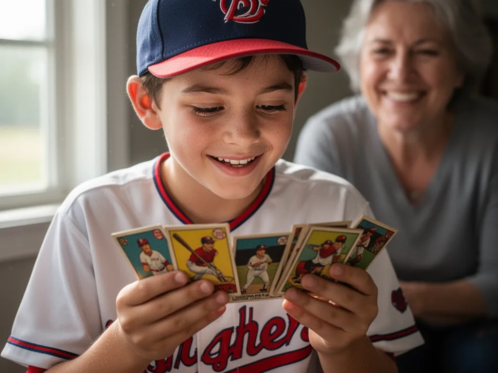 Snapshot custom baseball card order showing professional card template with player name and position details