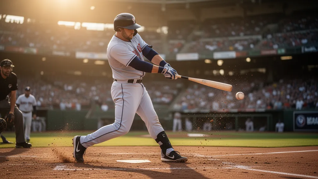 Custom baseball player card printed on premium card stock with action photo and player stats