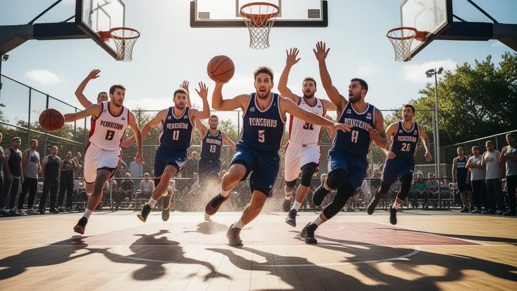 Custom basketball trading card collection displayed in premium magnetic cases on a hardwood court surface