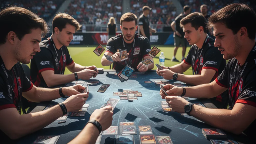 Premium custom sports trading card showing athlete photo with professional card game design template