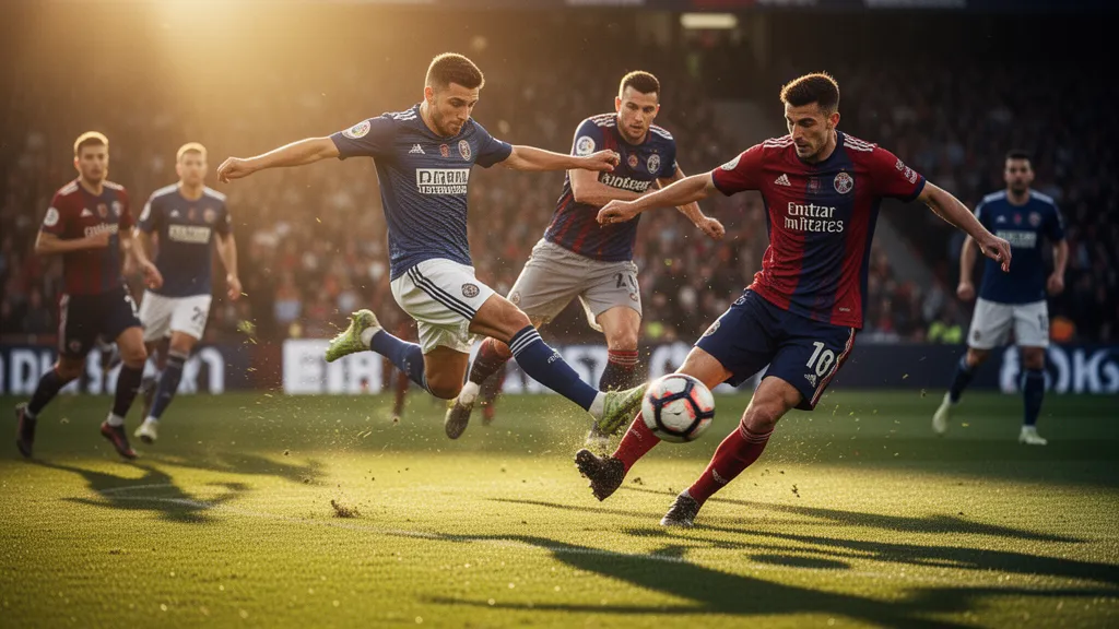 Custom FIFA-style soccer trading card with player action photo printed on premium card stock
