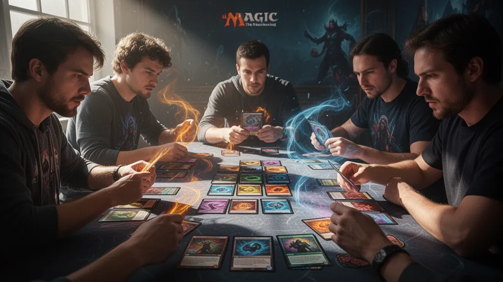 Custom MTG-style trading card printed on premium card stock with bold fantasy card template design