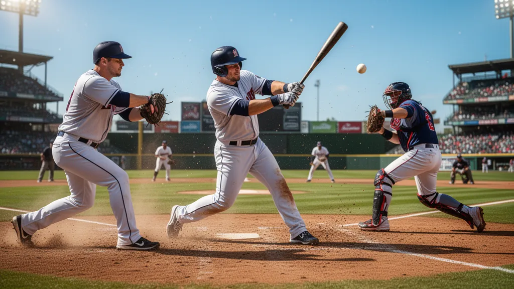 Custom baseball card display featuring a youth player action shot in a magnetic case on a shelf