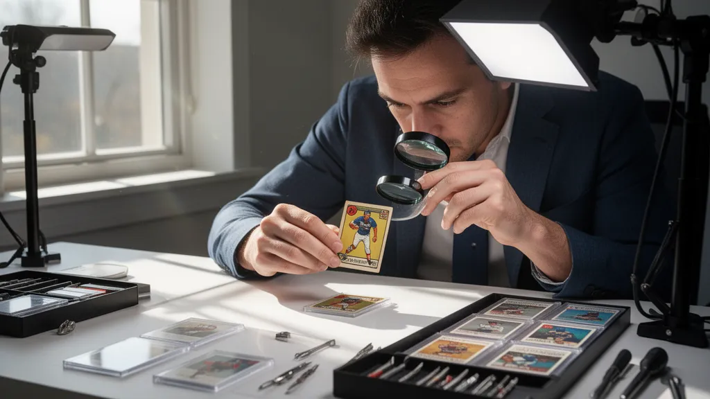 Premium custom sports trading card printed on professional card stock with magnetic case included