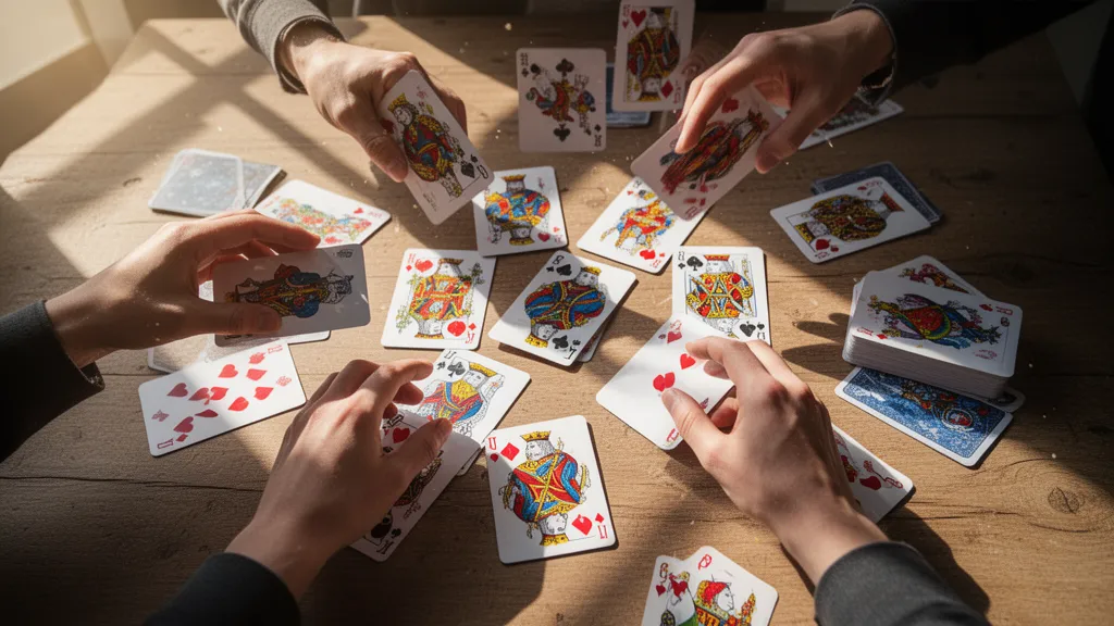 Custom DIY poker cards printed on premium card stock with personalized player photos and stats