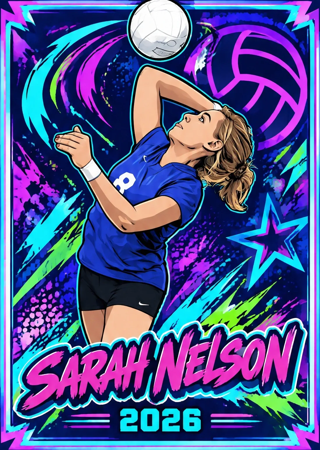 Neon Bomb Snapshot template example artwork