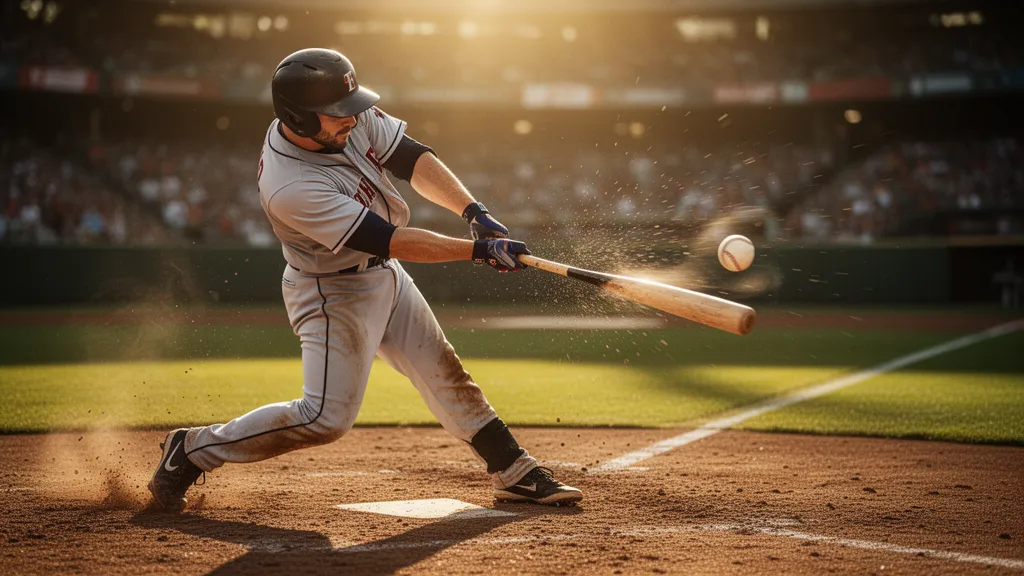 Custom baseball trading card featuring a youth player in full uniform holding a bat at home plate