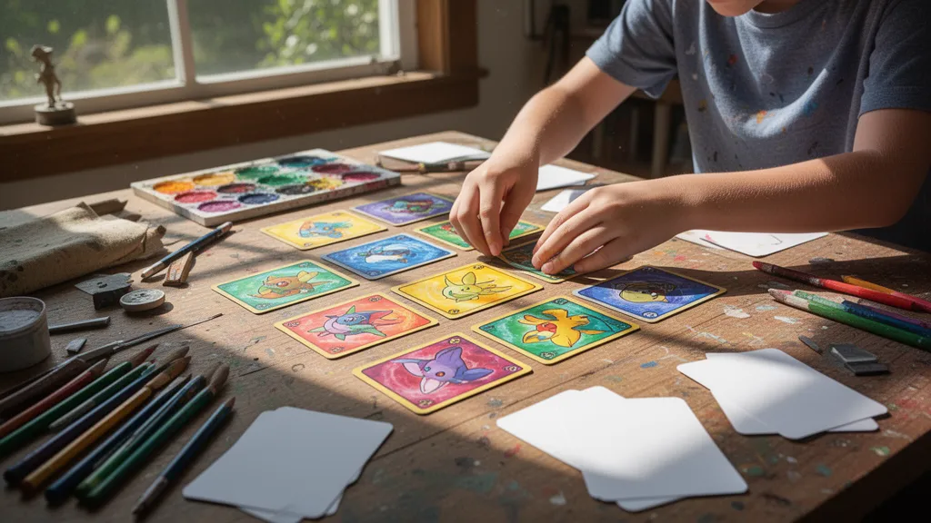 Custom Pokémon-style trading card featuring a pet portrait printed on premium card stock by Snapshot