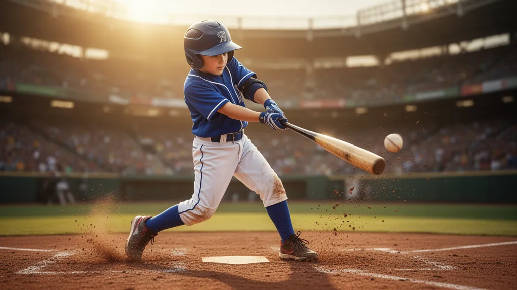 Youth baseball player holding a custom Snapshot trading card in their uniform after a game