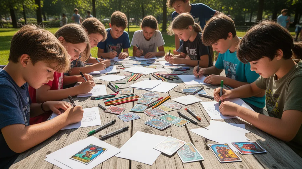 Custom Pokemon-style trading cards made from personal photos printed on professional card stock by Snapshot