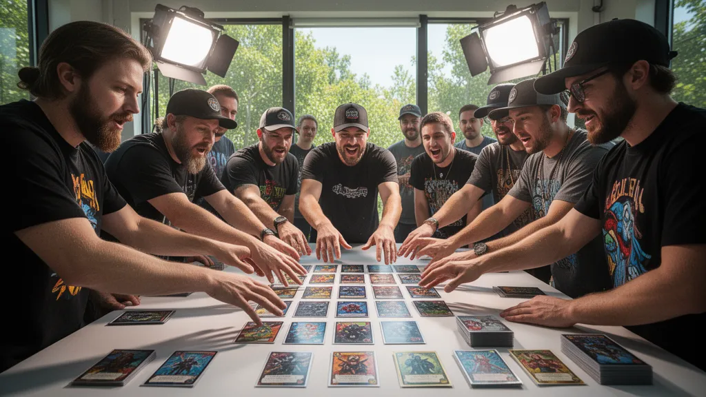 Custom MTG-style trading card printed on premium card stock with magnetic case included from Snapshot