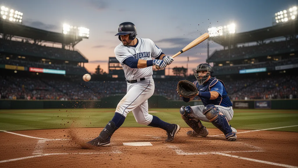 Custom Snapshot baseball card showing youth player in action with premium card stock finish and magnetic case
