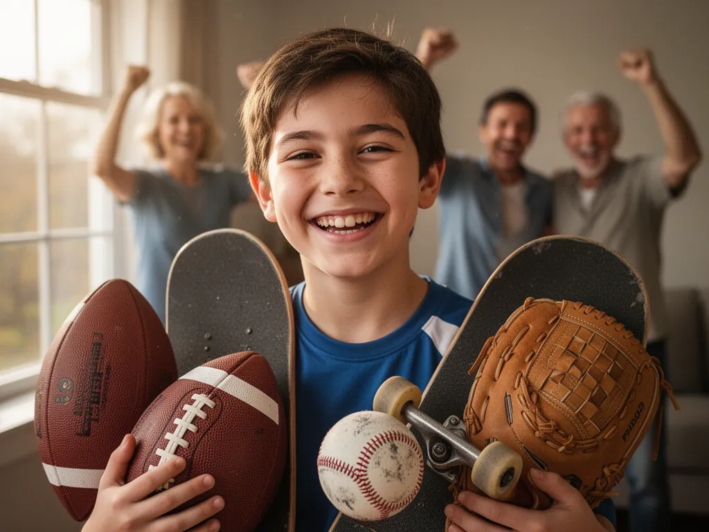 Premium custom trading card with magnetic case included for youth sports player