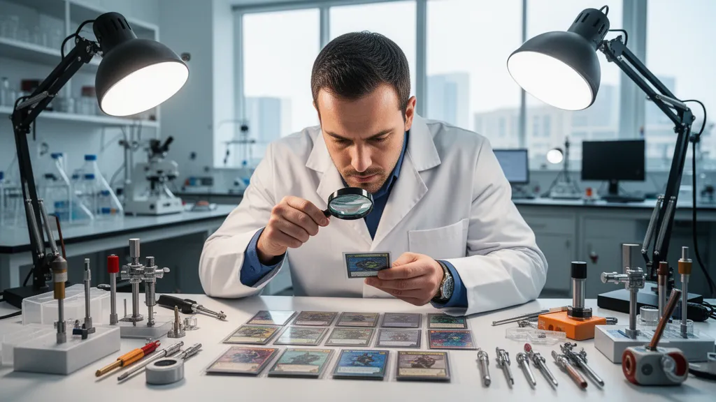 Collector reviewing sports trading cards to decide where to get card graded professionally in USA