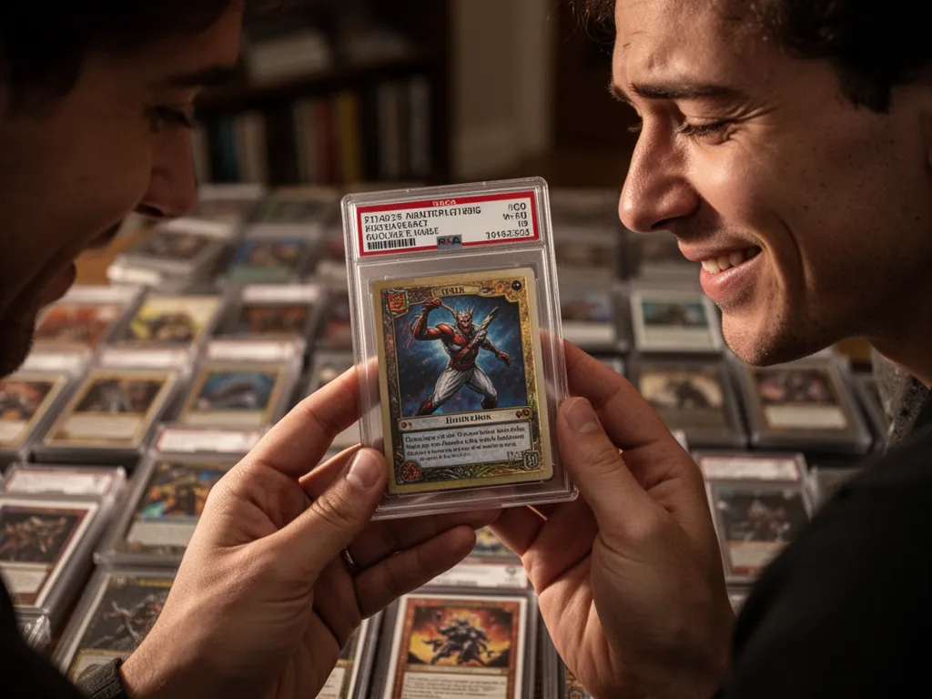 Custom Snapshot trading card printed on premium card stock with free magnetic display case included